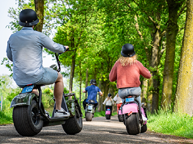 Legerjeep & E-Chopper toertocht